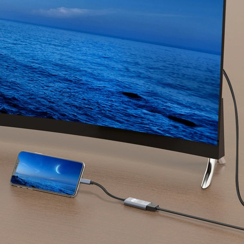 4K 30/60Hz USB C to HDMI Cable Type C Adapter HDTV Converter Cable For iPhone 15 TV Converter MacBook Air iPad Samsung laptop Peaceful Pleasures Health and Wellness