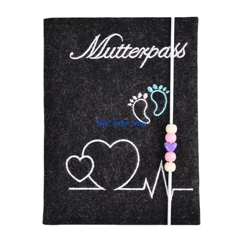 Felt Pregnancy Document Organiser | Maternity Card & Scan Holder