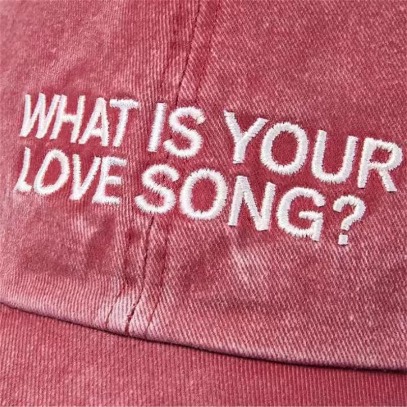 Kpop What Love Song Same Embroidery Baseball Cap Tour Concert Visors