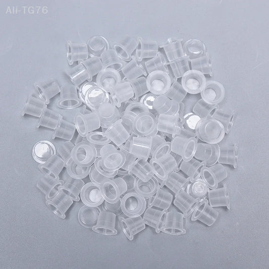 100pc Disposable Tattoo Ink Cups | S/M/L Microblading Caps Tattoo Ink Cups Peaceful Pleasures Health and Wellness