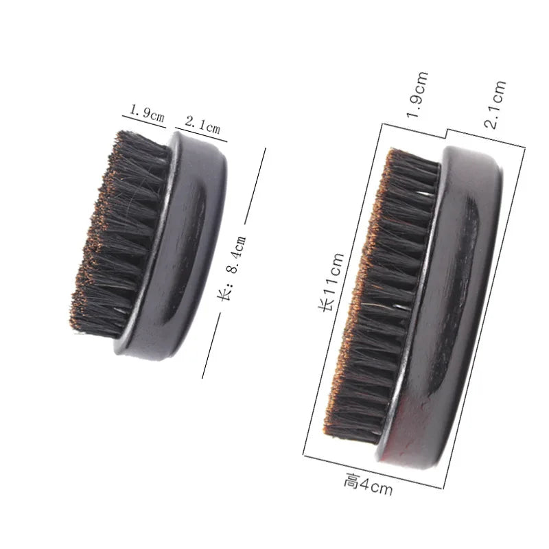 Men's Boar Bristle Beard Brush & Beech Wood Comb Set