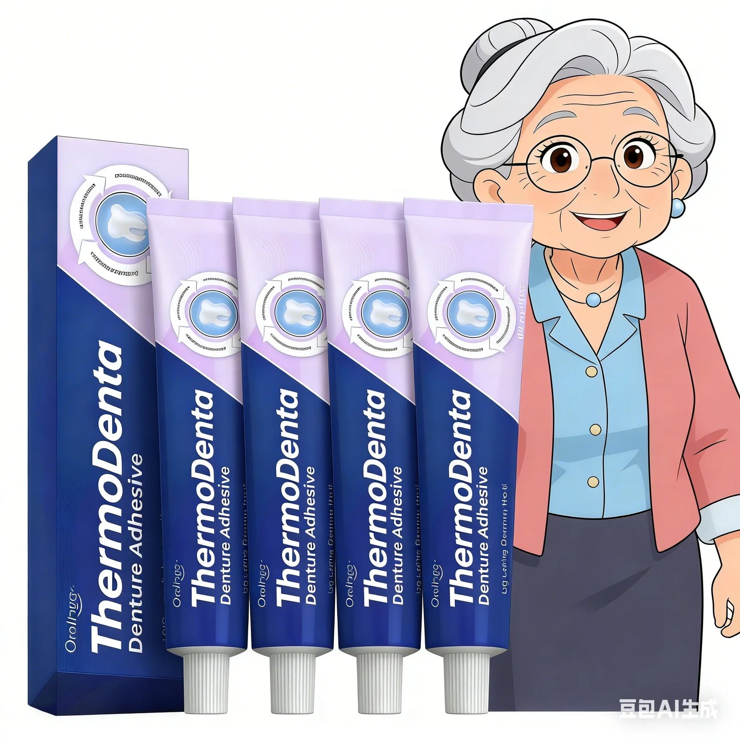 Zinc-Free Denture Fixation Adhesive – Up to 4-Day Secure Hold