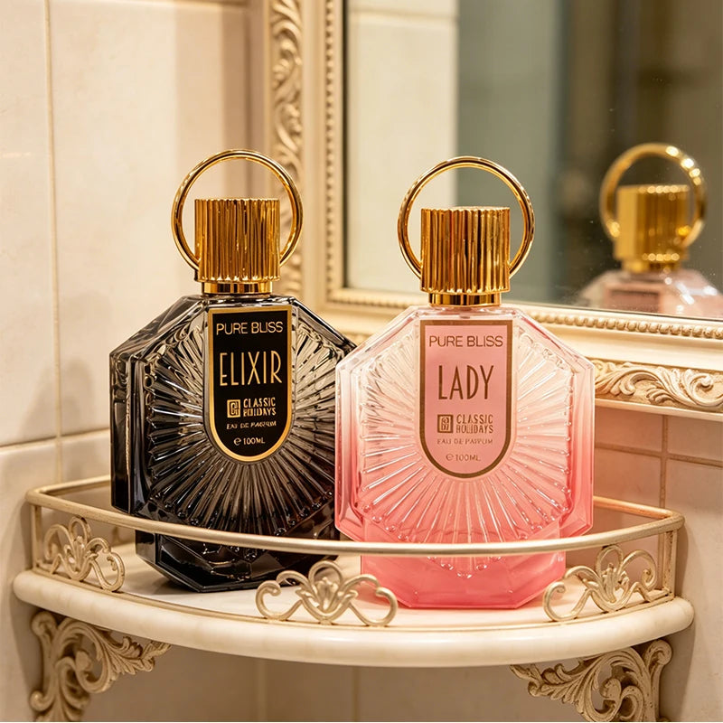 Luxury Classic Arabian Perfume 100ml Peach Candy Scented Fresh Eau De Toilette Women's Long-lasting Charming Date Fragrance Peaceful Pleasures Health and Wellness