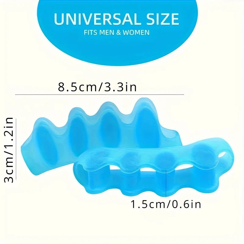 Soft Silicone Toe Spacers – Reusable Gel Set of 2
