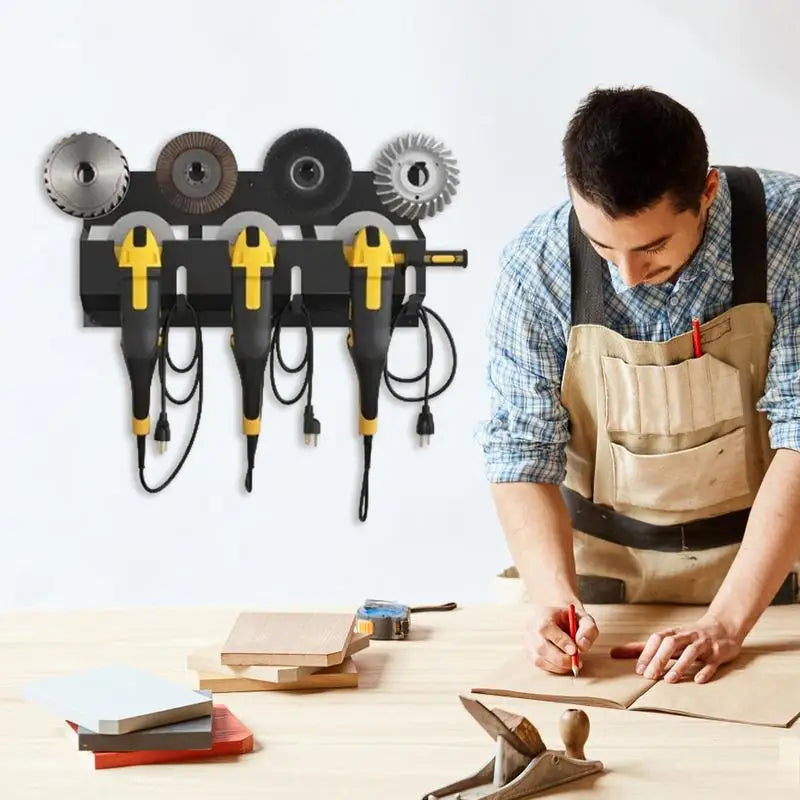 Angle Grinder Wall Storage Mount Wall Mount Angle Grinder Holder Stable Structure Storage Rack for Workshop Home Garage Backyard Peaceful Pleasures Health and Wellness