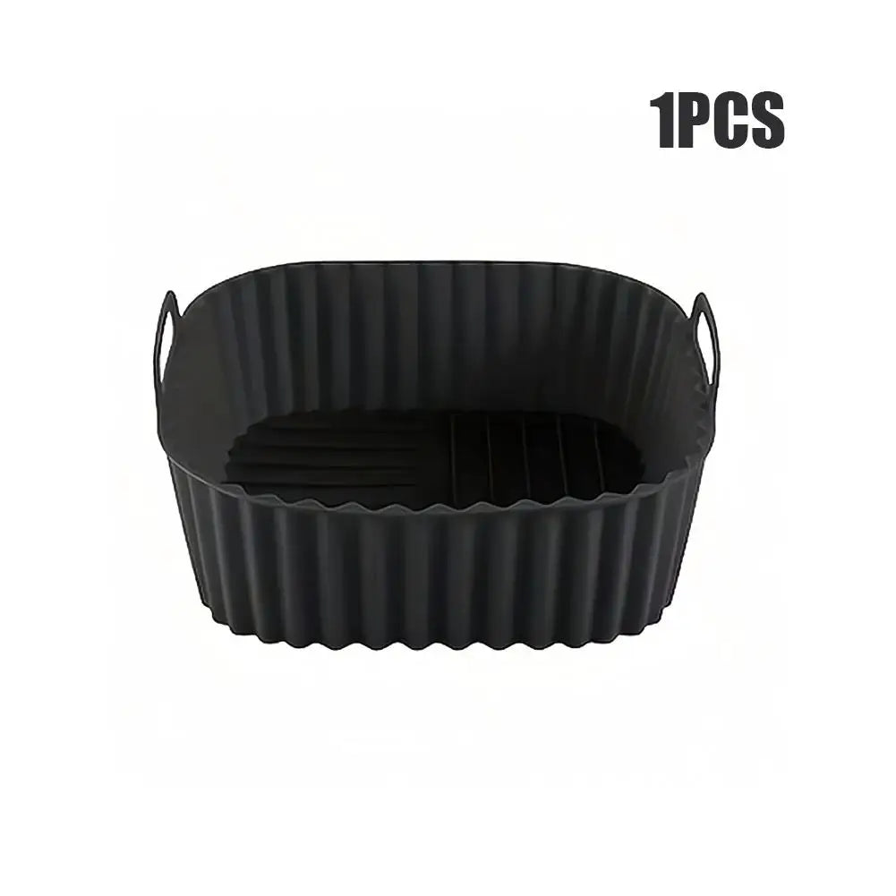 Silicone Air Fryer Liner 21cm Square Reusable Non-Stick Mat