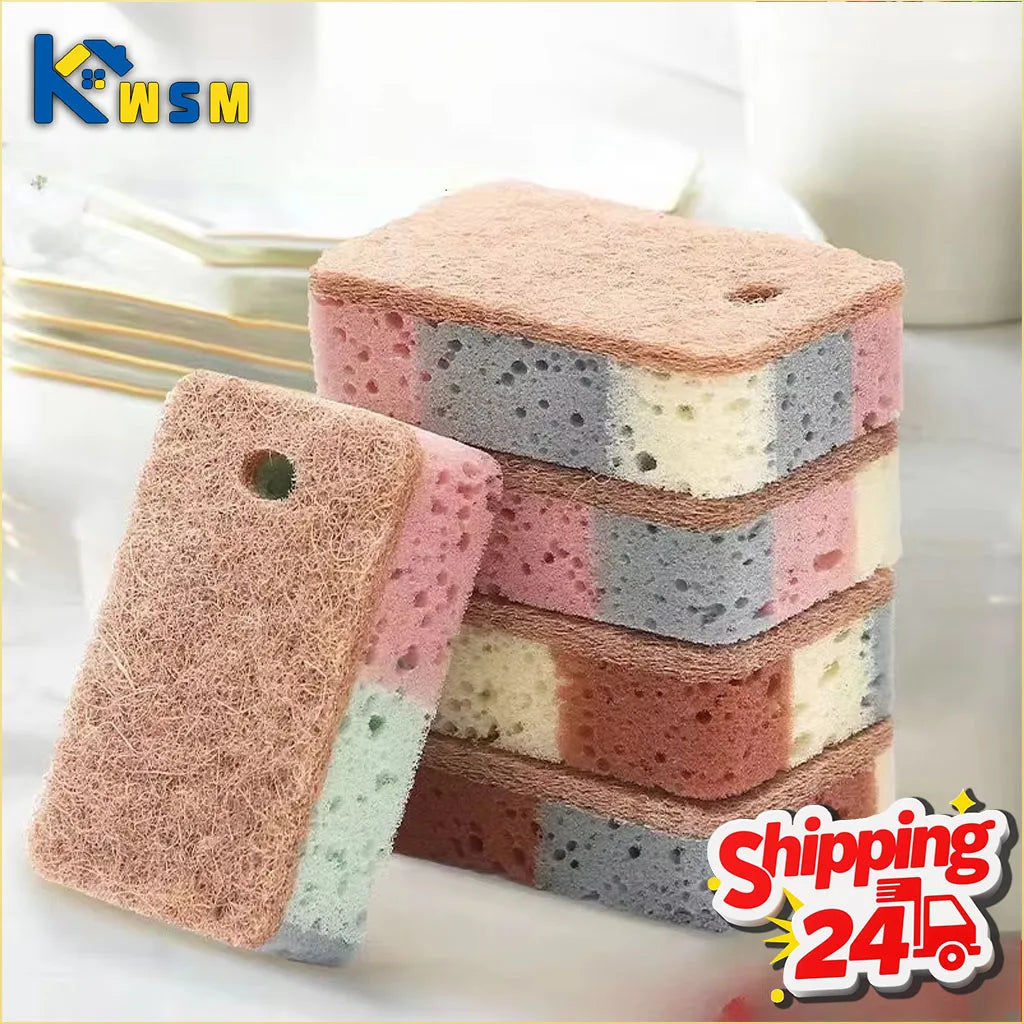 Dual-Sided Cellulose Dish Sponges | Colorful Kitchen Scourers