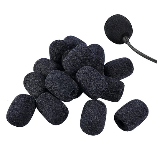 10-Pack Foam Mic Windscreen Covers for Headset & Meeting Mics Mic Windscreen Cover Oasis Select