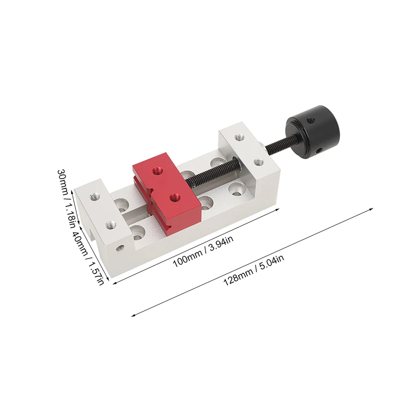 50mm Mini Aluminum Flat Clamp Table Bench Vise Drill Press Vice Fixing Tool Table Flat Clamp Flat Bench Vise Mini Flat Clamp Peaceful Pleasures Health and Wellness
