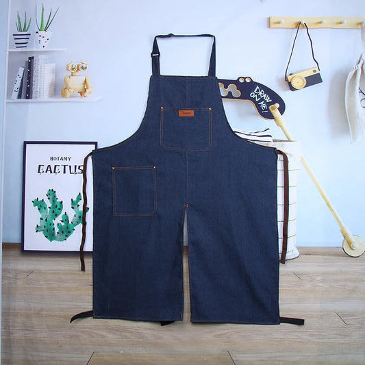 Canvas Pottery Apron | Adjustable Split-Leg DIY Craft Apron Pottery Craft Apron Peaceful Pleasures Health and Wellness