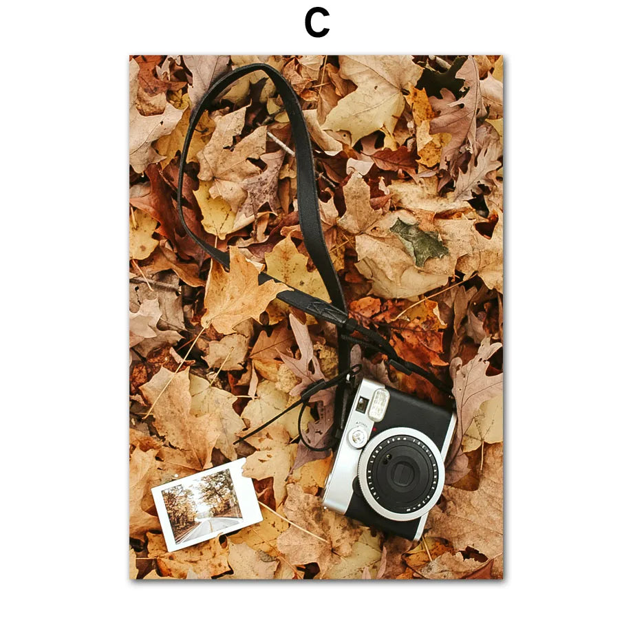 Fall Deer Autumn Canvas Wall Art Print | Living Room Decor