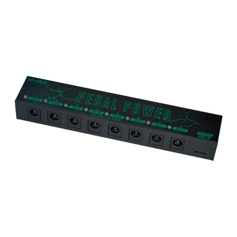 M-vave Guitar Effect Pedal Power Supply 8 Isolated DC Outputs 5V USB