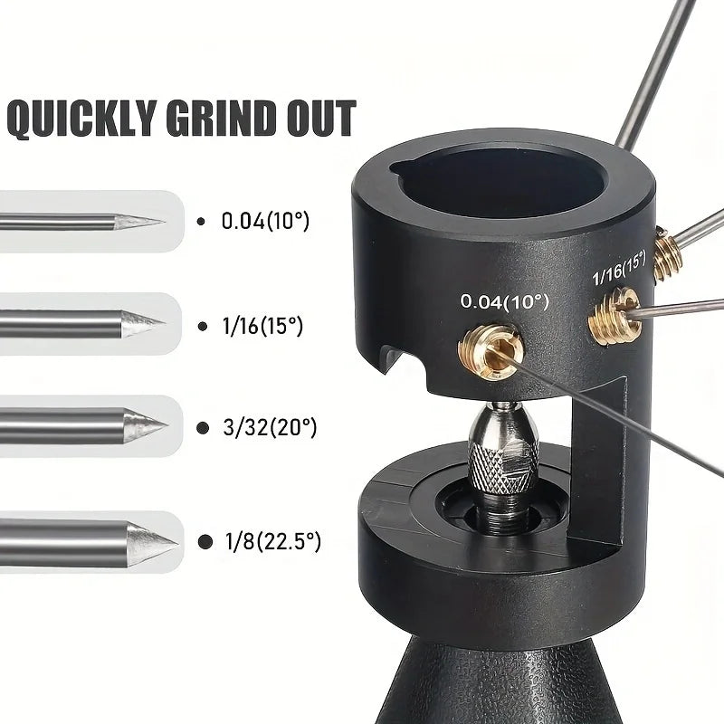 TIG Tungsten Sharpener Head Tool 4 Cut-off Slots Multi-angle