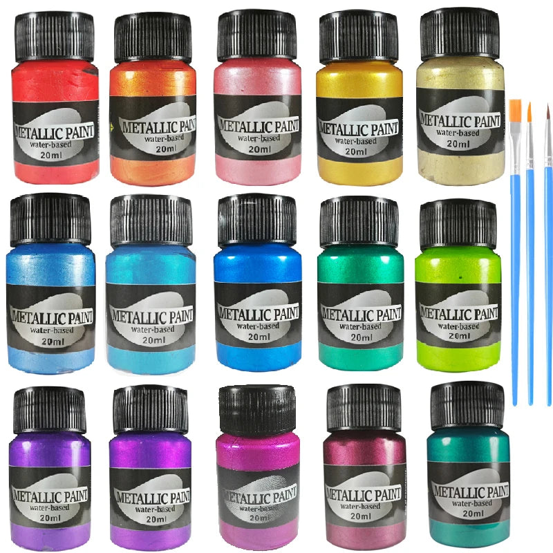 Mica Powder 15Colors - 20g/Bottle of Natural Pigment Powder for DIY Epoxy Resin Soap Making Candle Making,Lip Gloss,Dye,Nail Peaceful Pleasures Health and Wellness 15Colors D M