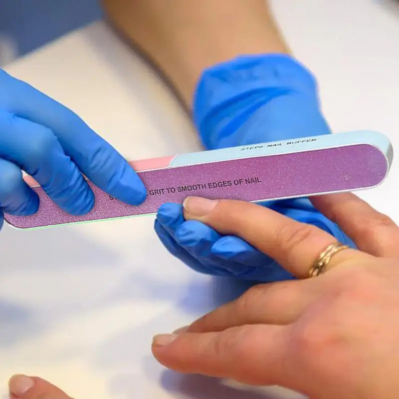 6-Sided EVA Nail File & Buffer – 7-Step Manicure Tool