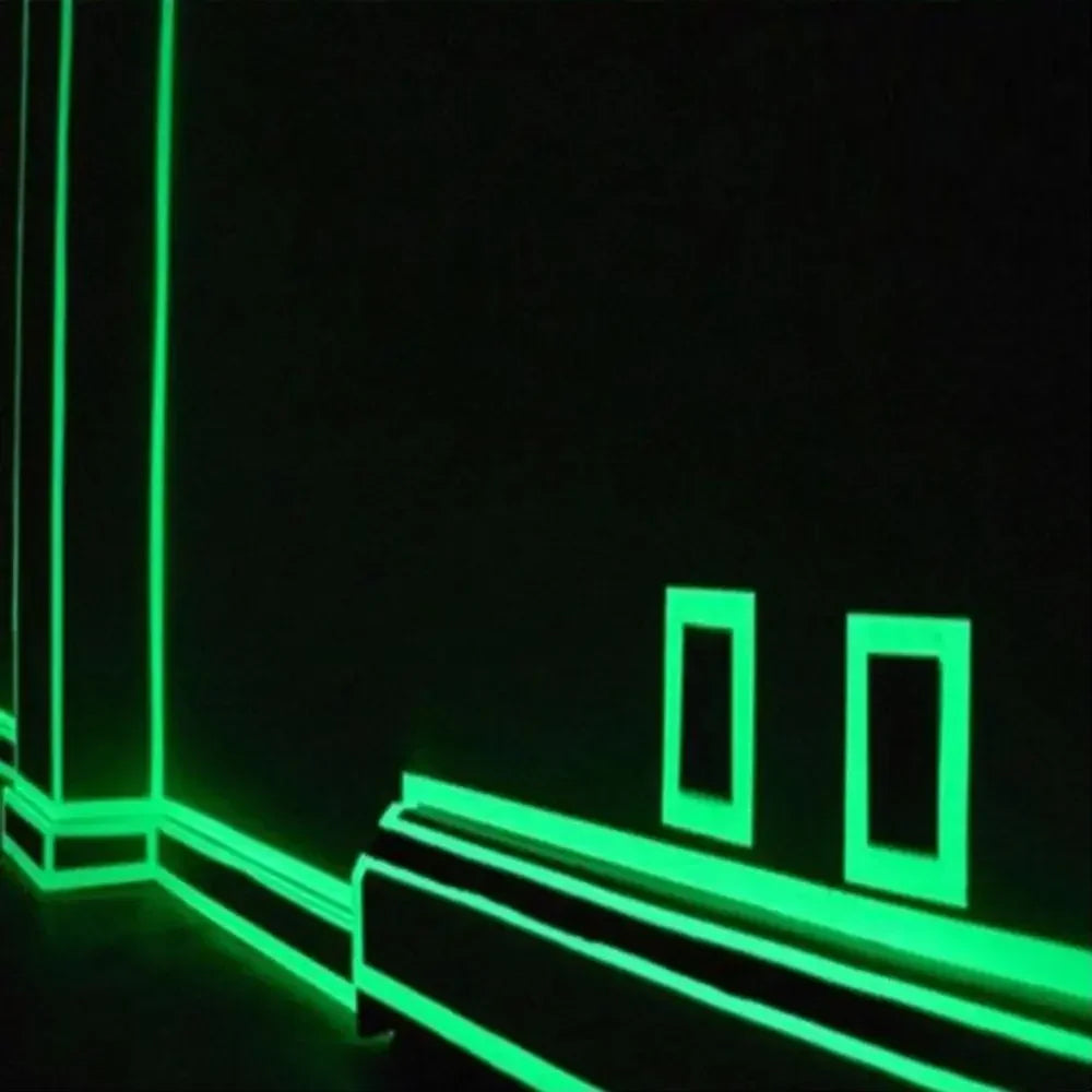 Glow Double Sided Tape Waterproof Adhesive Fluorescent Extras Strong Double-sided Adhesive Tape Fluorescence Dark Stairs Warn Peaceful Pleasures Health and Wellness