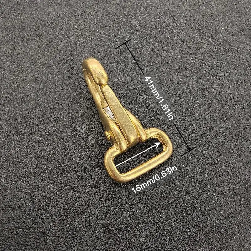 Solid Brass Snap Hook – Dog Leash & Bag Strap Buckle