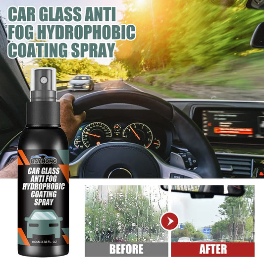 Automobile Windshield Spray Rearview Mirror Windshield Cleaning Stain Hydrophobic Water Repellent Antifogging Agent Peaceful Pleasures Health and Wellness