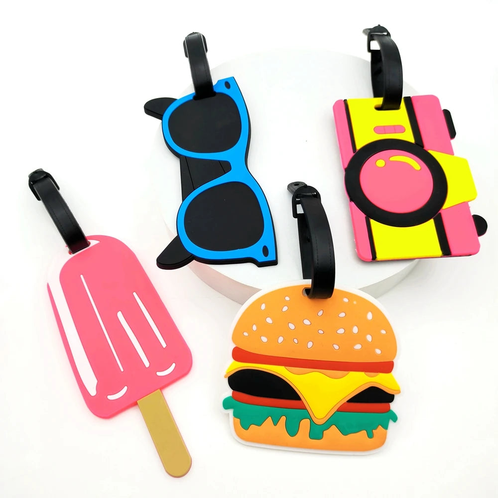 Ice Cream Luggage Tags – Cute Silicone Travel ID Labels