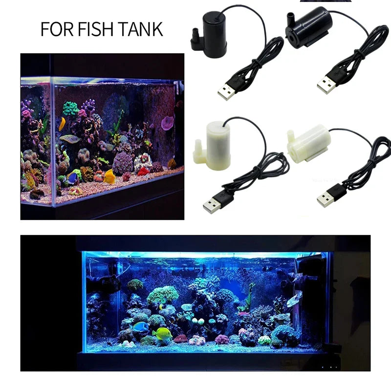 AISITIN Mini USB Submersible Pump – Ultra-Quiet 3V 5V 6V DC