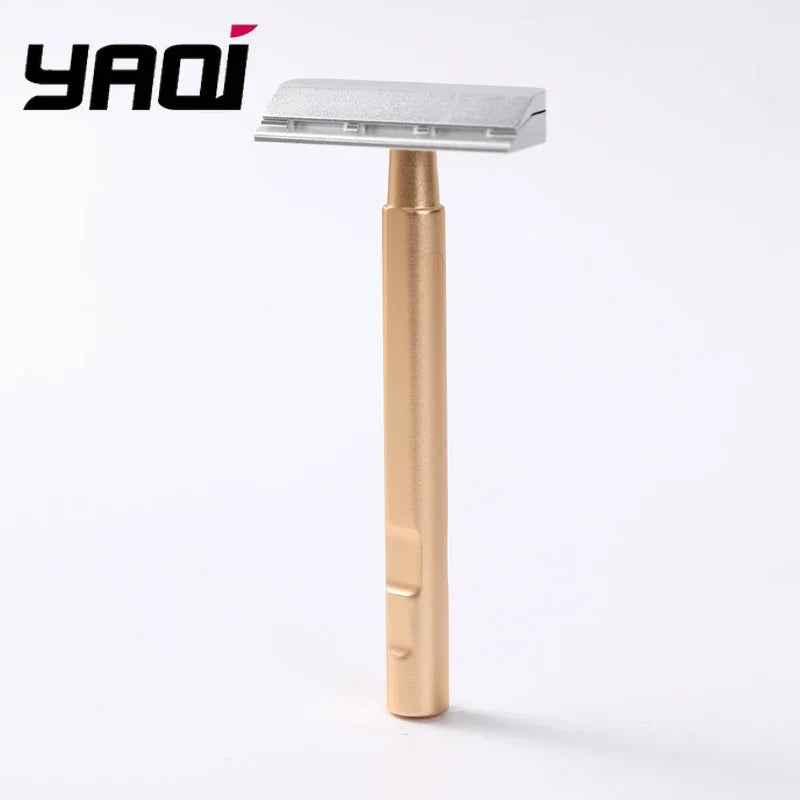 YAQI Tachi Aluminum Version Lightweight Single Edge Safety Razor Minimalist Design for Smooth Shaving Peaceful Pleasures Health and Wellness RAAL2476-G