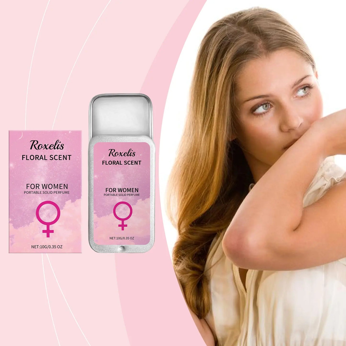 Roxelis Solid Perfume for Women | Floral Travel Pocket Balm