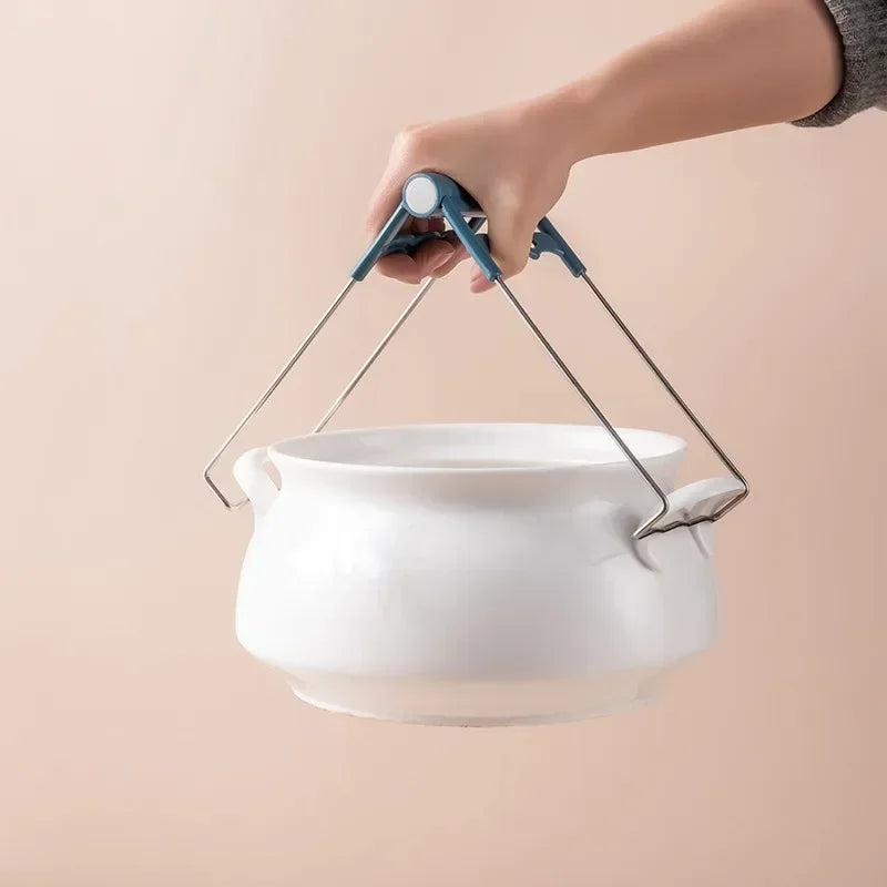 Stainless Steel Anti-Scald Bowl & Pot Clip Kitchen Tool