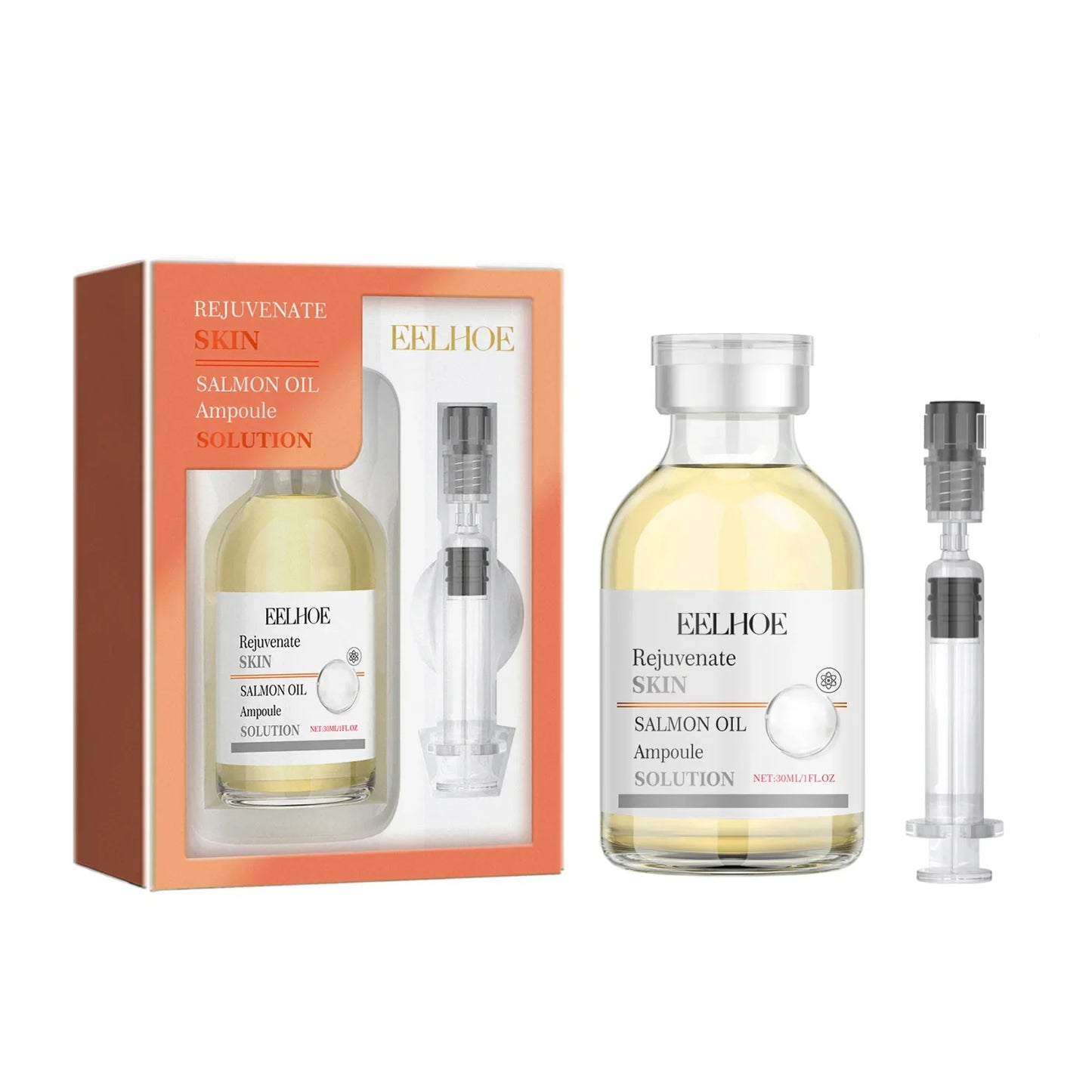 EELHOE Salmon Oil Face Serum – Hyaluronic Acid & Pore Minimizer