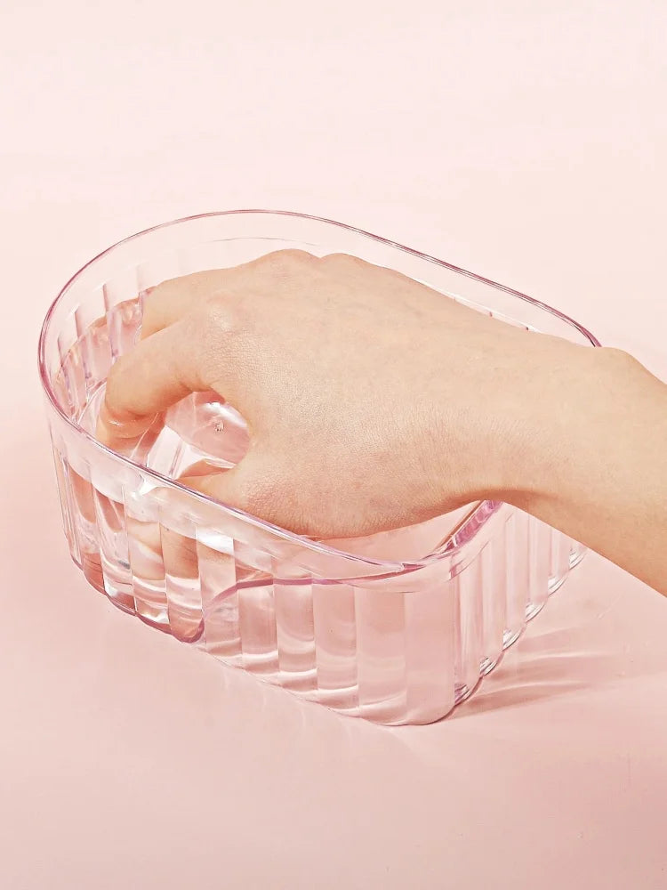 Nail Art Hand Wash Remover Soak Bowl Acrylic Nail Supplies DIY Salon Nail Spa Bath Treatment Manicure Tools Peaceful Pleasures Health and Wellness