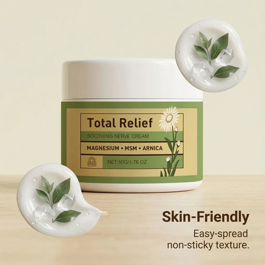 Skin Soothing Cream Nerves Relief Long-Lasting Hydration Prevent Drying Moisturizing Treatment Leg Muscle Pain Body Daily Care Peaceful Pleasures Health and Wellness