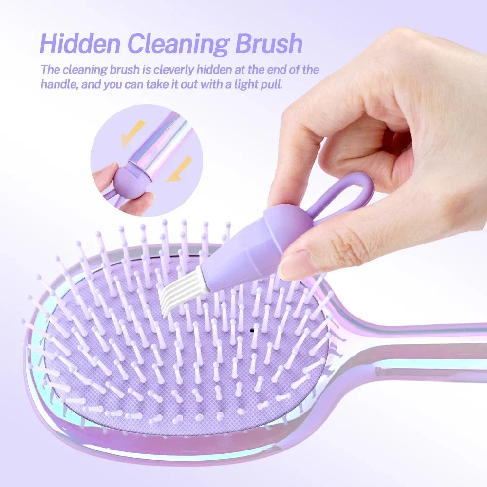Air Cushion Hair Brush – Detangling Scalp Massager, Wet & Dry