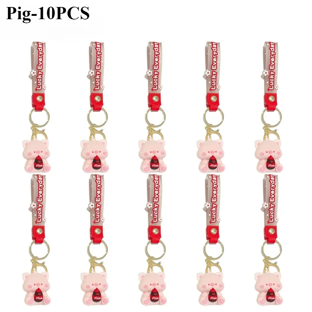 Luck Drinks PVC Cartoon Keychain | Cute Bag Charm & Gift