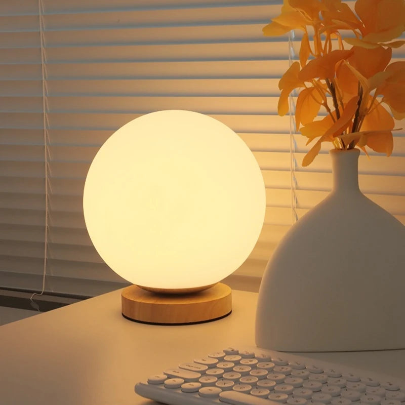 RGB Color Changing LED Night Light USB Rechargeable LED Table Lamp Bedside Lamp for Home Office Bedroom Living Room Light Peaceful Pleasures Health and Wellness