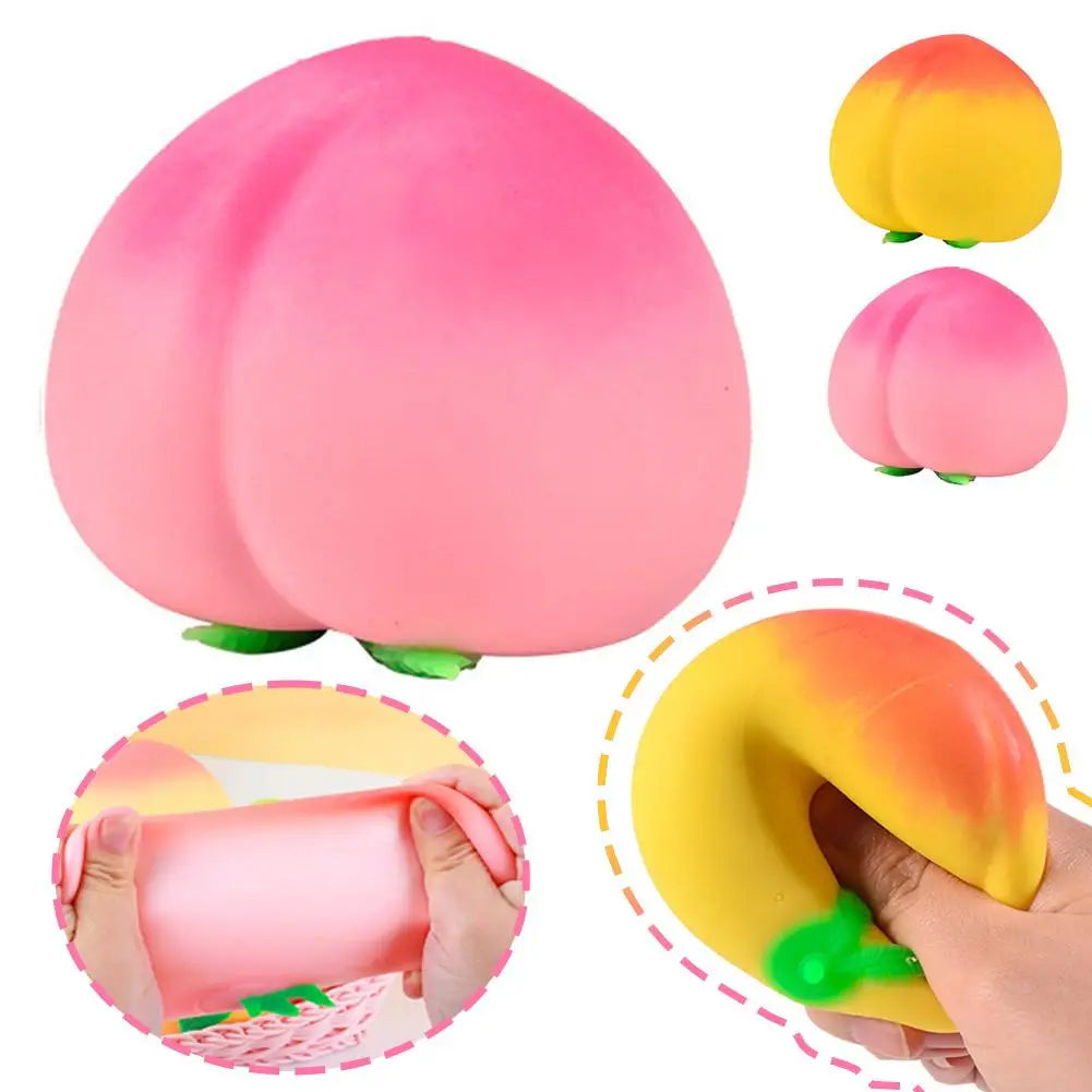 Pink Peach Stress Reliever Toy for Stress Relief Peaceful Pleasures Health and Wellness