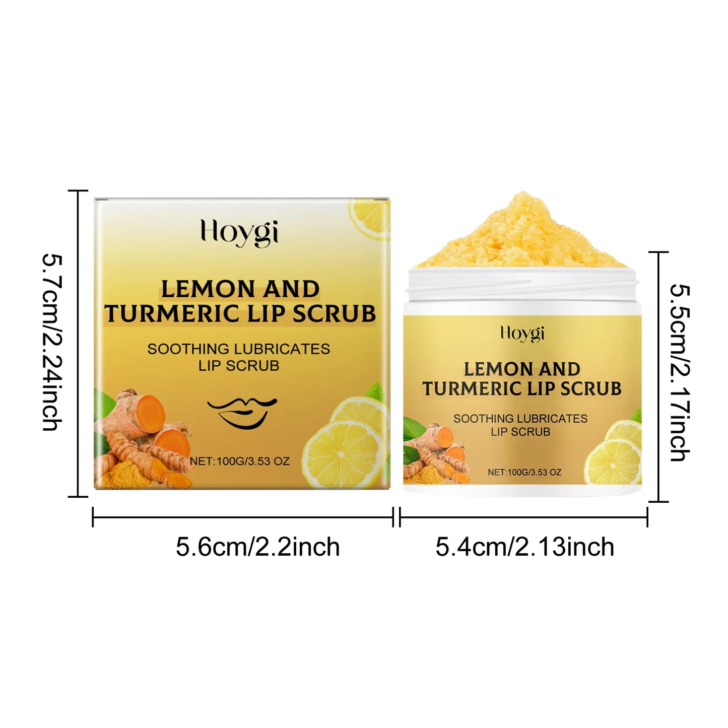 Turmeric Lemon Lip Scrub – Exfoliating & Moisturizing Balm