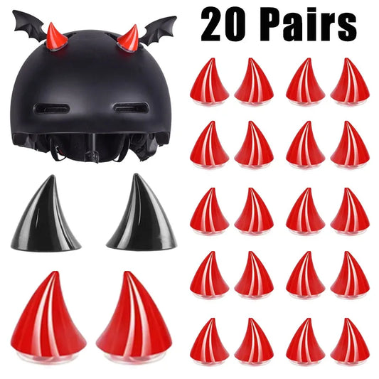 Devil Horn Helmet Decoration | Suction Cup Motorbike Accessory Helmet Decoration Peaceful Pleasures Health and Wellness
