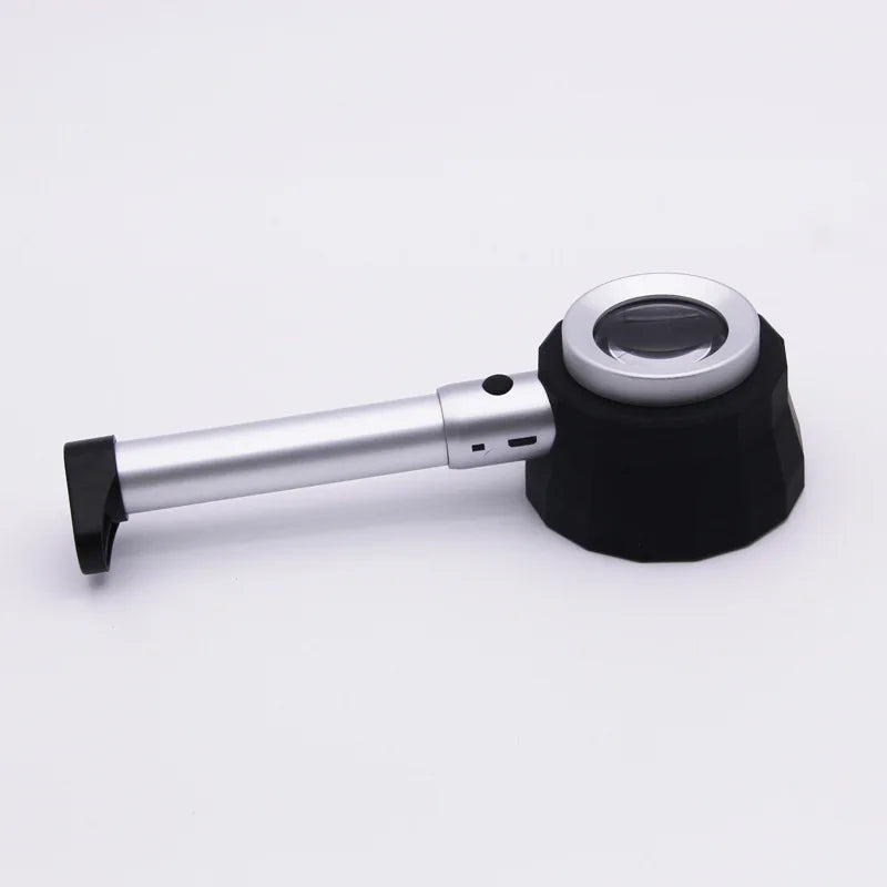 10x High Power Handheld Magnifier Rechargeable Magnifying Glass with 3LED Light for analysis Iridology Repair Reading Jewelry Peaceful Pleasures Health and Wellness