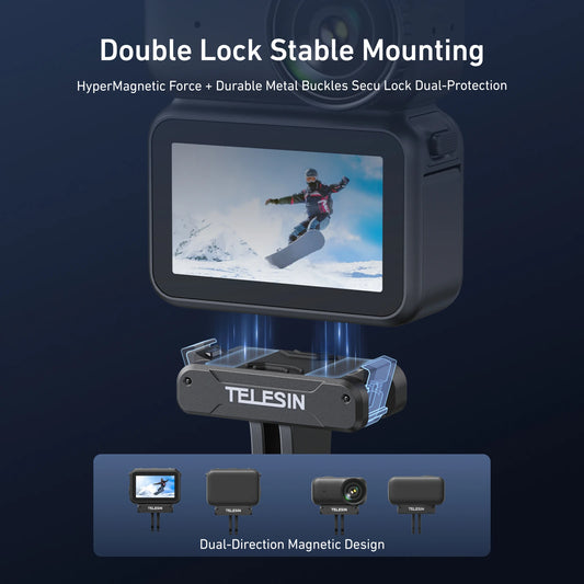 TELESIN Magnetic Qucik Release Two Claw Charging Adapter Mount For DJI OSMO Nano Accessories Dual Claw Interface Peaceful Pleasures Health and Wellness