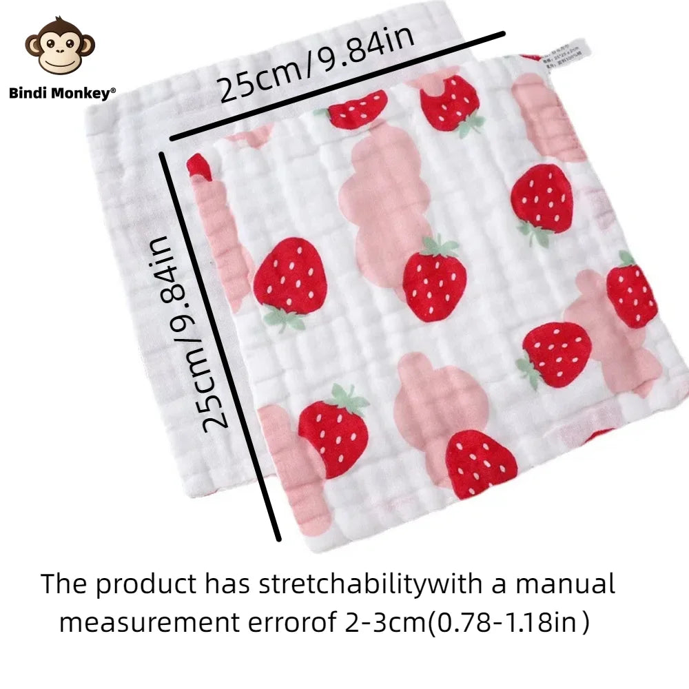 Muslin Baby Washcloths 6-Layer Cotton Burp Cloths 5 Pack