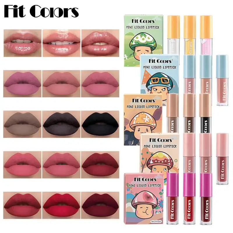Fruit Lip Oil Set 3pc – Avocado Strawberry Peach | Fit Colors