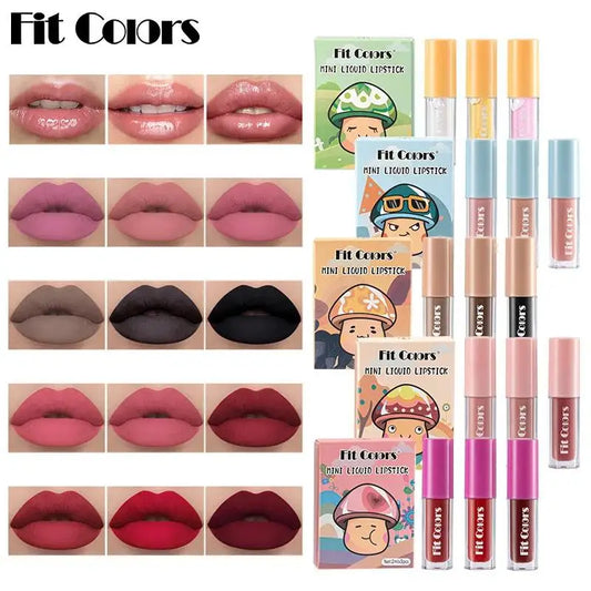 Fruit Lip Oil Set 3pc – Avocado Strawberry Peach | Fit Colors Lip Oil Set Oasis Select
