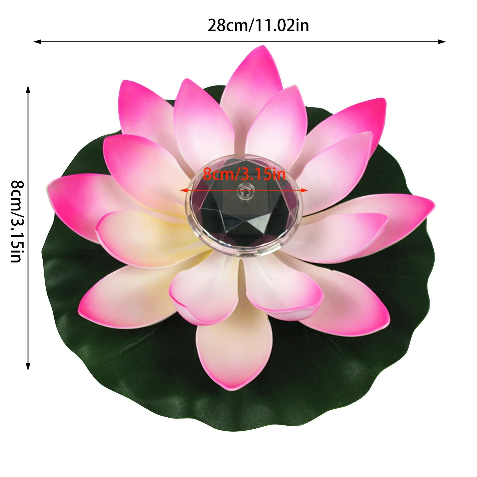 1pc Solar Floating Lotus Shape Water Surface Decor Fountain Decor Bird Bath Lotus Waterscape For Fish Tank Pool Pond Outdoor Gar Peaceful Pleasures Health and Wellness