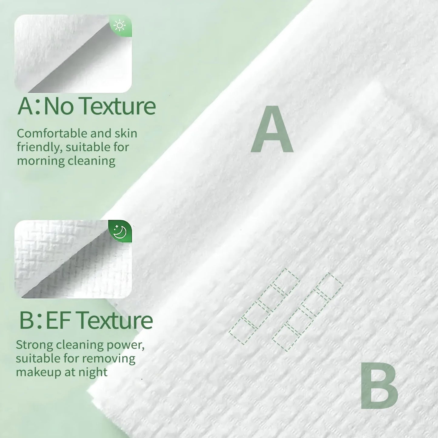 Disposable Biodegradable Face Towels – Lint-Free 50 Count