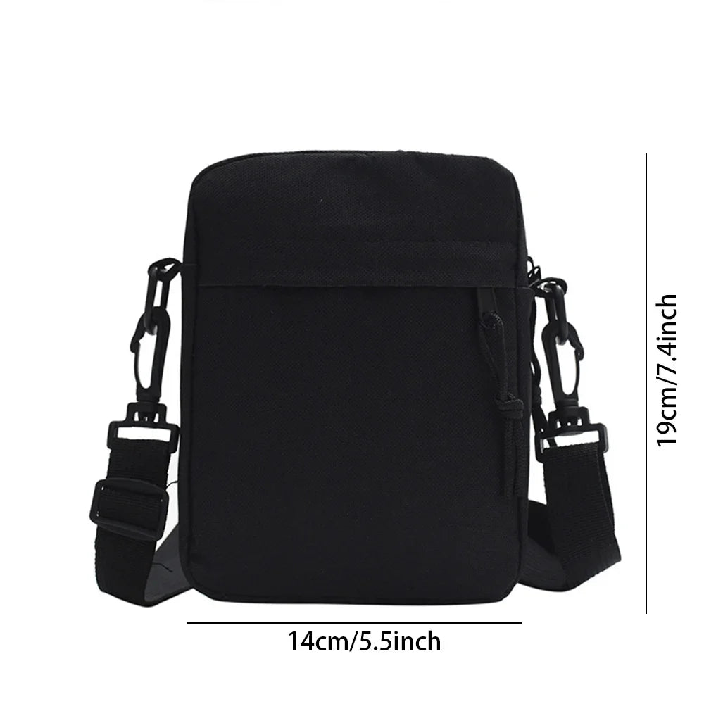 Minimalist Crossbody Sling Bag | Unisex Oxford Zipper Pouch