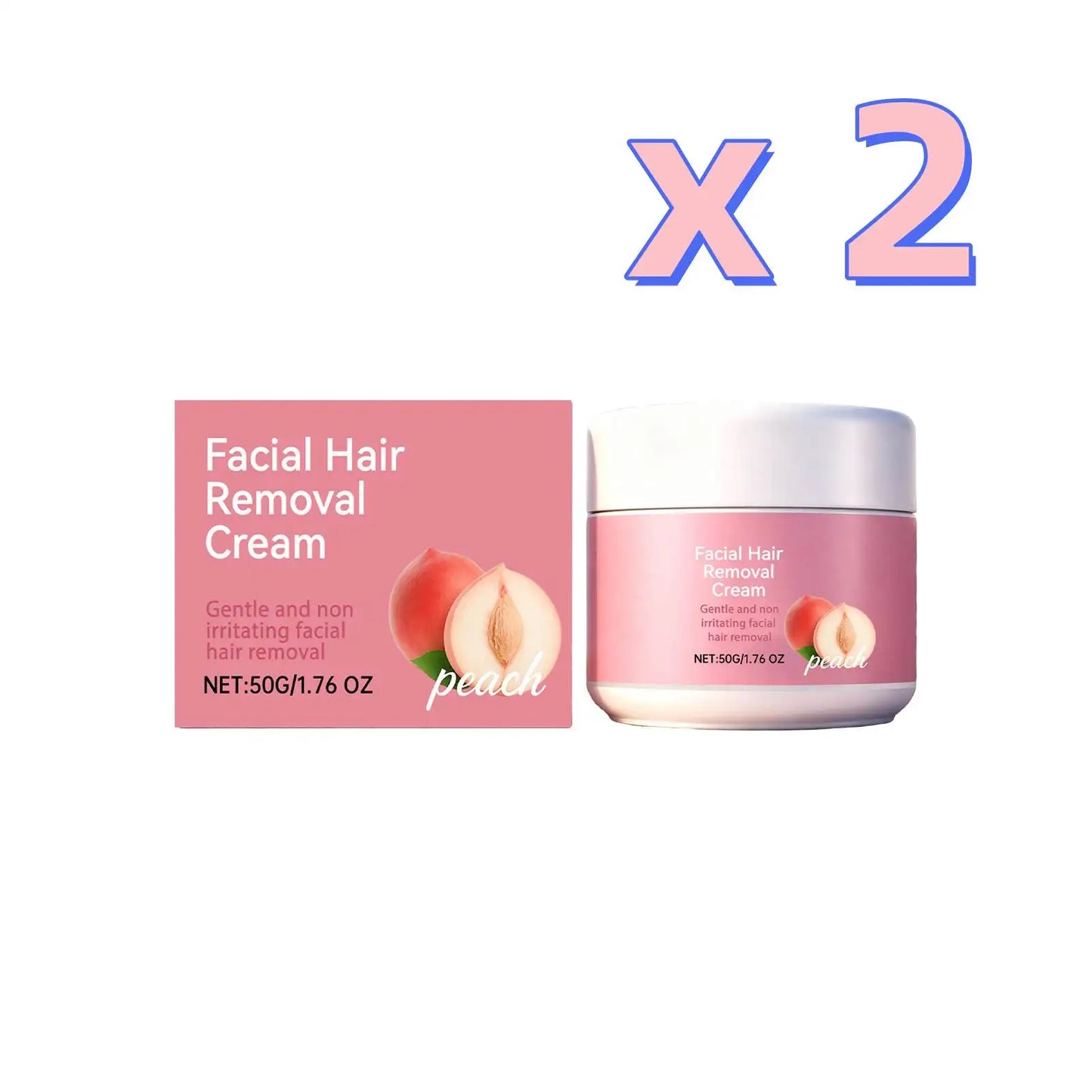 Gentle Face Hair Removal Cream – Growth Inhibitor Men & Women