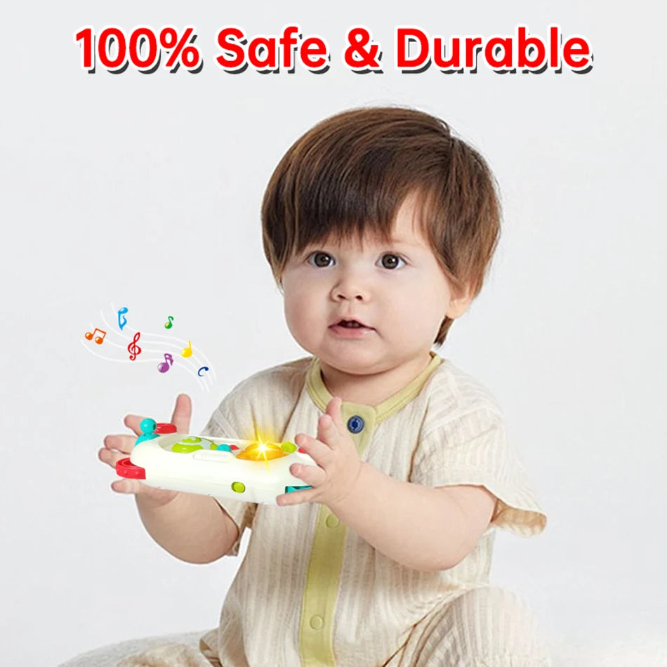 Baby Simulation Game Console Toys Music&lights Mini Finger Action