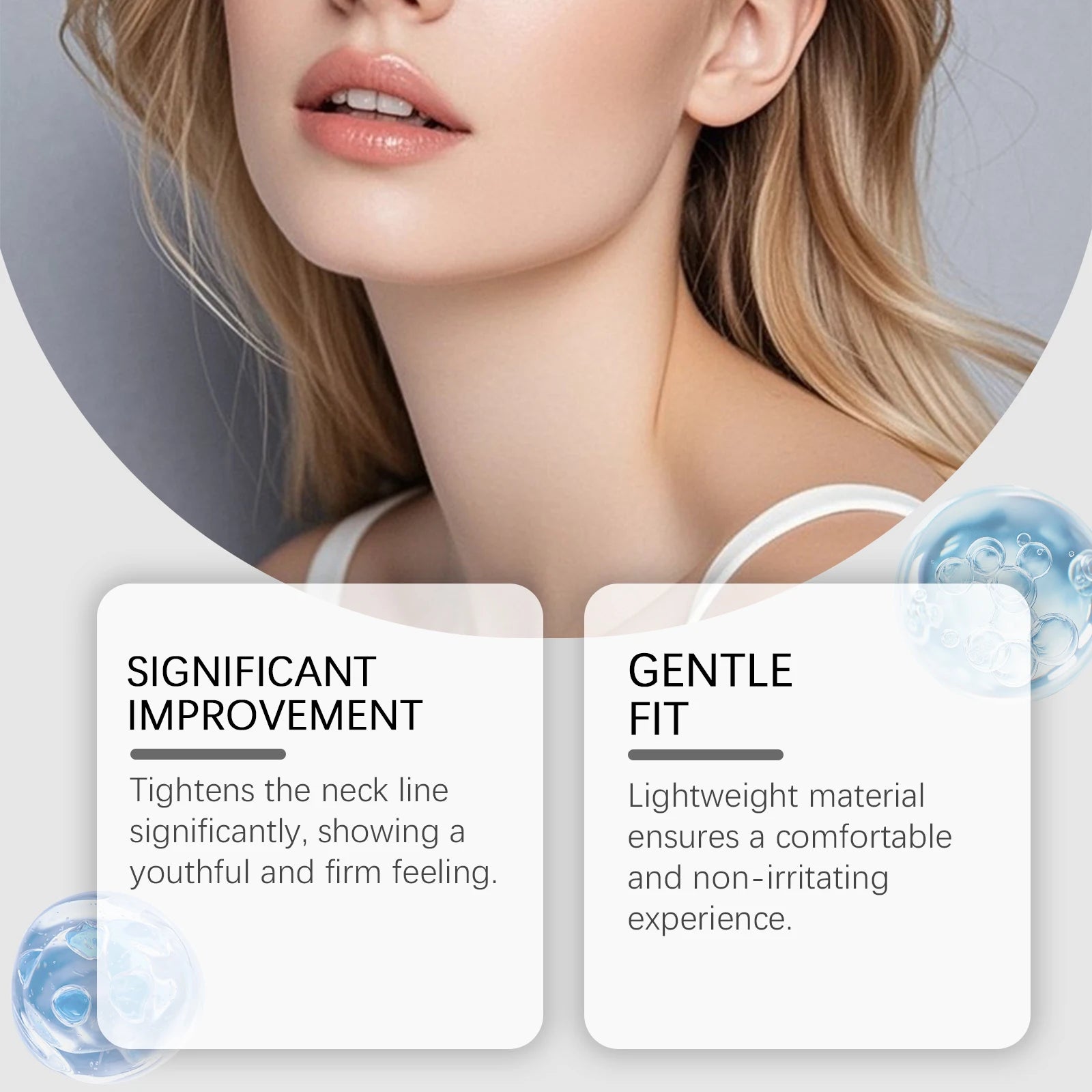 Hyaluronic Acid Neck Lifting Patches Fade Fine Lines Reduce Droop Improve Skin Elasticity Enhance Contour Sense Neck Care Patch Peaceful Pleasures Health and Wellness