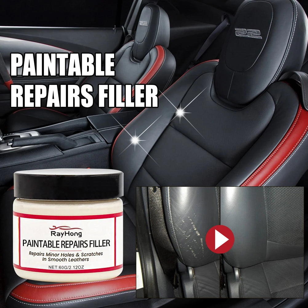 Leather Filler Repair Paste Leather Tears Cracks Scratches Repair Paste for Car Seats Furniture Shoes Refurbishing Hole Filler Peaceful Pleasures Health and Wellness