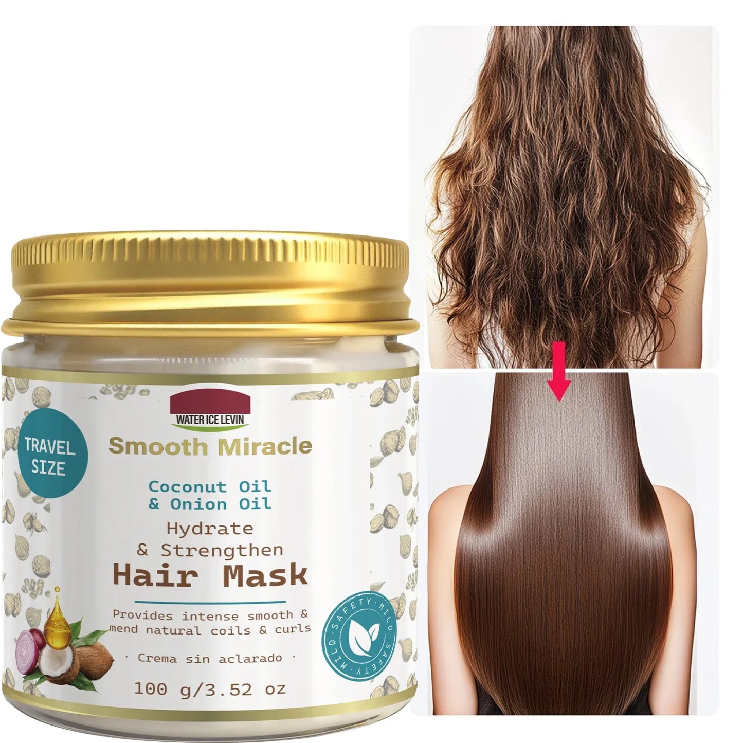 Coconut & Onion Oil Hair Mask – Hydrating & Strengthening
