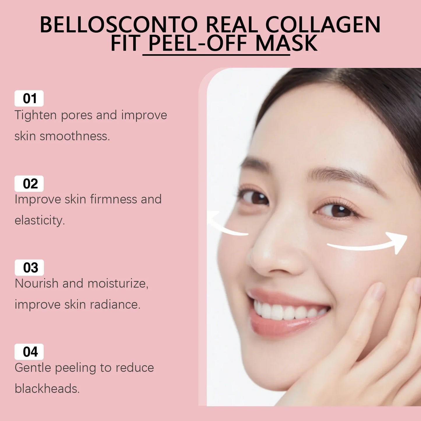 Collagen Peel Off Mask Clean Pores Exfoliating Remove Blackheads Reduce Oil Brighten Dull Skin Moisturize Smooth Skins Face Mask Peaceful Pleasures Health and Wellness
